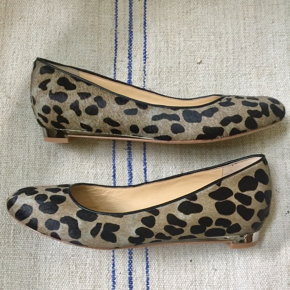 cole haan leopard flats